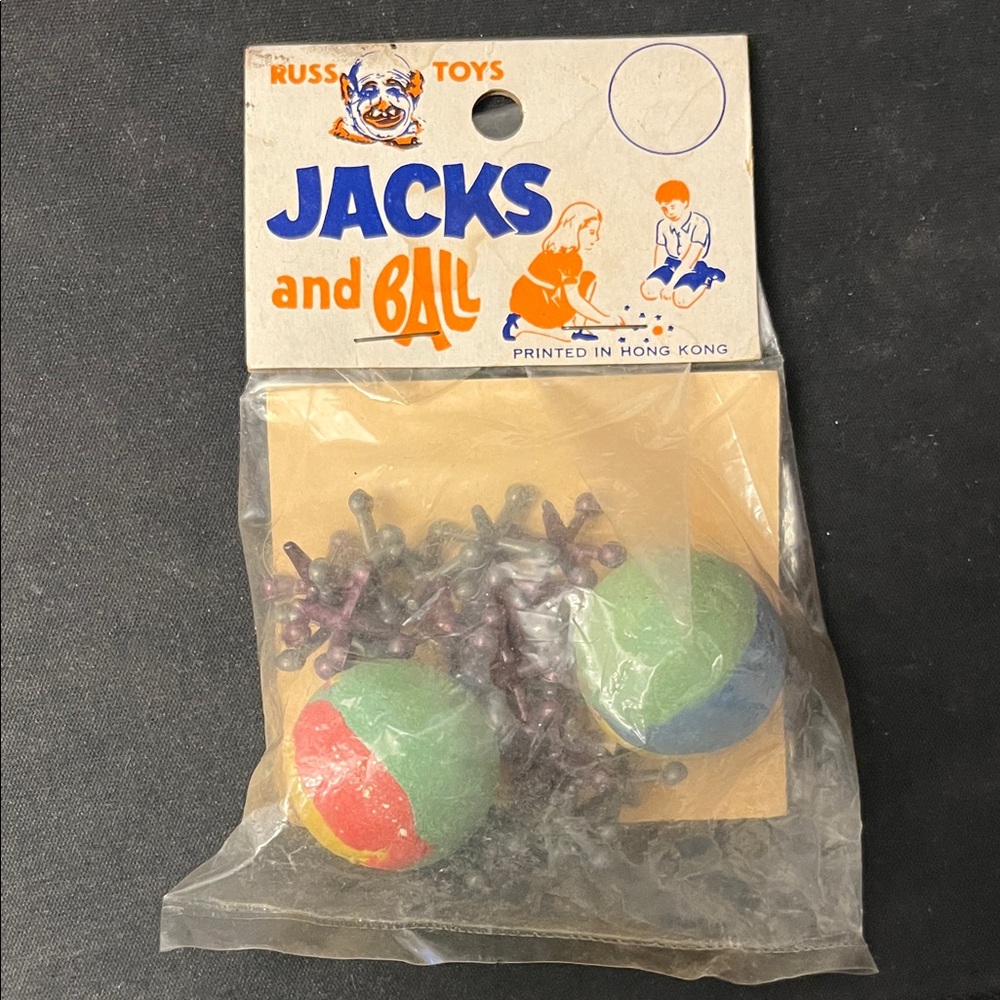 Jacks and Balls. Vintage Russ Toys set Jacks and Balls. Brand new in package.